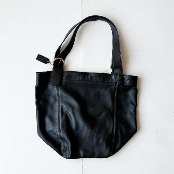 1980〜90's COACH LEATHER TOTE BAG BLACK