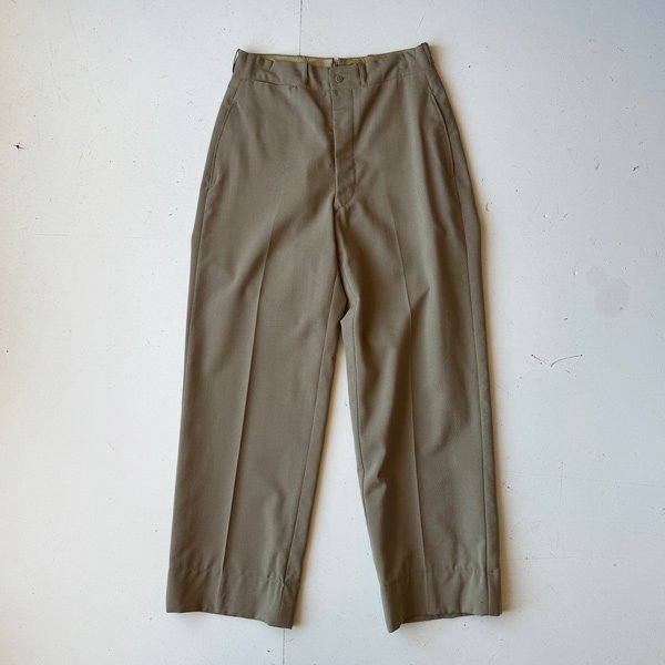 1940〜50's U.S.ARMY TYPE?WOOL GABARDINE SLACKS (W30 L29)