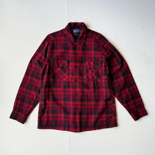 1950's PENDLETON WOOL BOARD SHIRT M