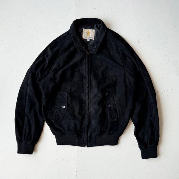 1970〜80's 『GOLDEN BEAR』BLACK NUBACK HARRINGTON JACKET 40 (M)
