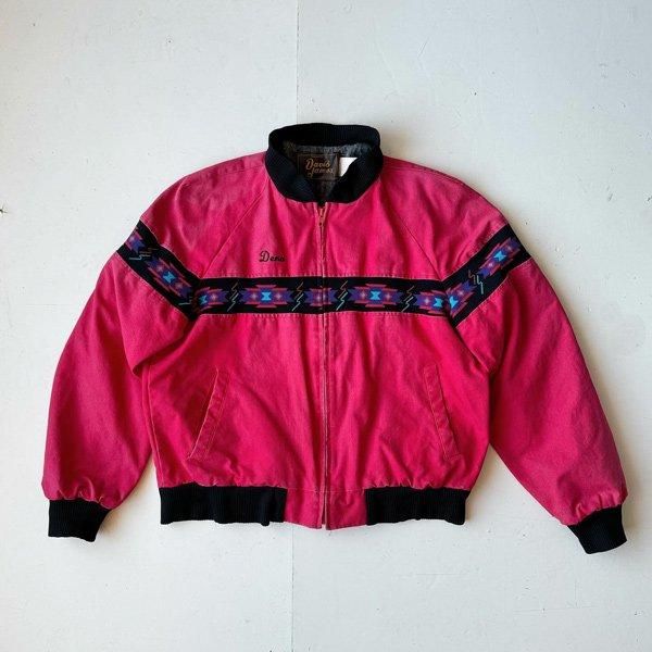 1990's 『DAVID JAMES』 DUCK JACKET FADE RED (L)