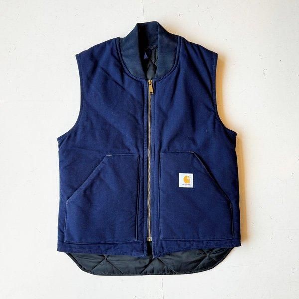 1980's 『CARHARTT』DUCK VEST NAVY MINT MEDIUM (L) 