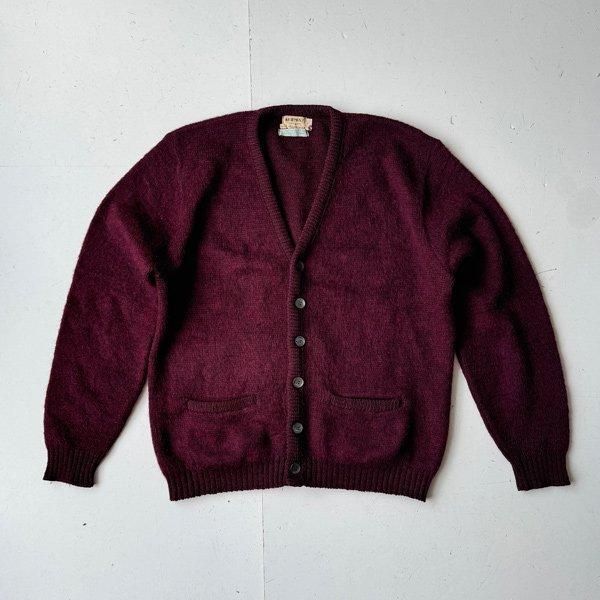 1960's 『KAVFMRN’S』 WOOL MOHAIR KNIT CARDIGAN L(M)