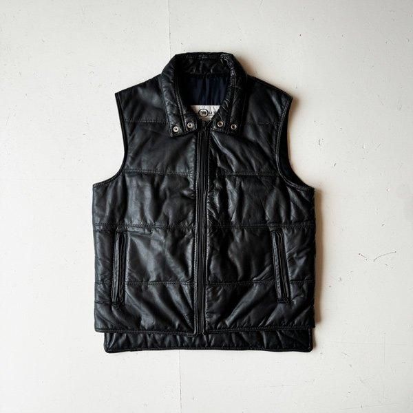 1990's 『THE OLD MILL』 LEATHER QUILTING VEST 表記ナシ(M)
