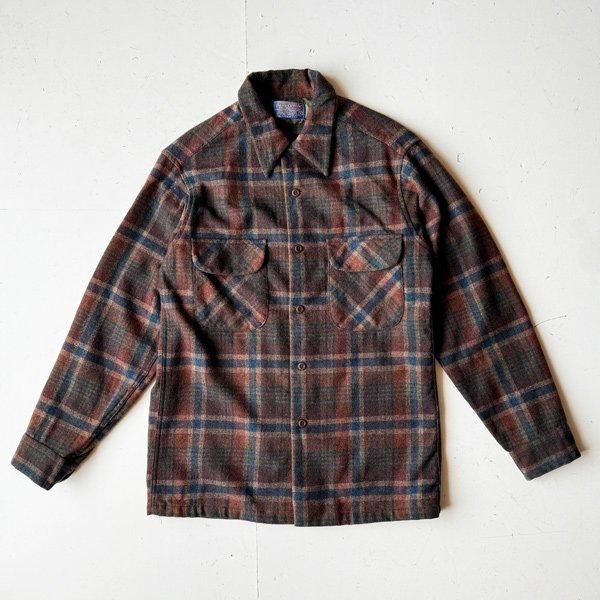 1970's 『PENDLETON』 WOOL BOARD SHIRT S