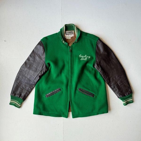 1960's 『COLEMAN』 ZIPUP VARSITY JACKET 44 (XL)