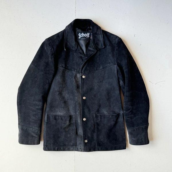 1980's 『SCHOTT』 SUEDE WESTERN COAT BLACK 36 (S〜M)