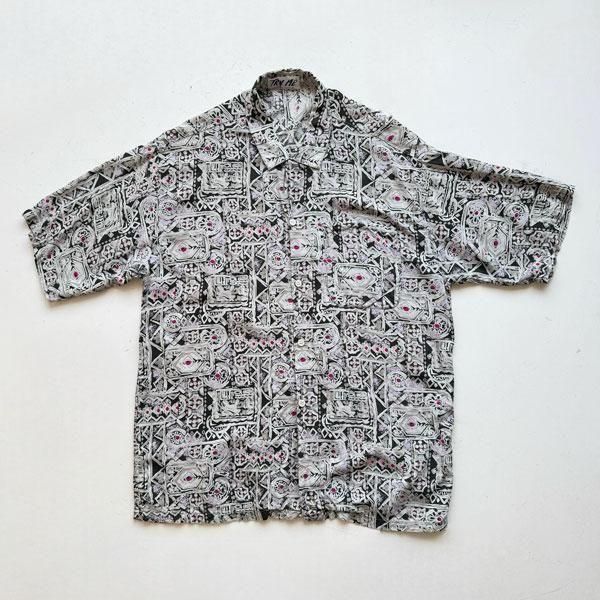1980's TRY ME OPEN COLLAR RAYON HAWAIIAN SHIRT SIZE ɽʥ(M)
