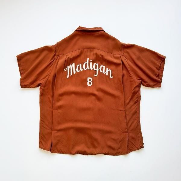1960's KING LOUIERAYON BOWLING SHIRT SIZE L (M〜L)