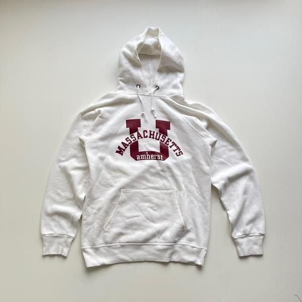1980's CHAMPION SWEAT HOODIE WHITE SIZE MEDIUM (S〜M)