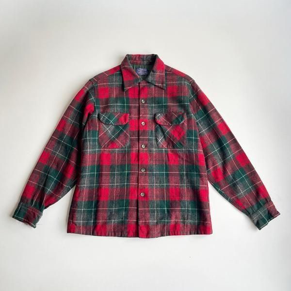 1950's PENDLETON WOOL BOARD SHIRT SIZE M