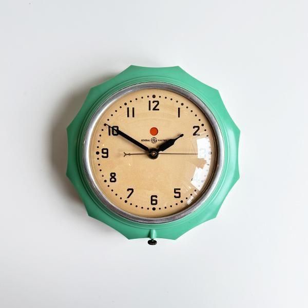 1940〜50's GENERAL ELECTRICKITCHIN CLOCK (GREEN) 2F02