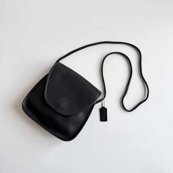 1980〜90's COACH LEATHER BAG BLACK