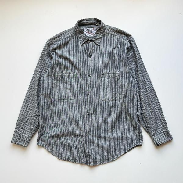 1990's SANTANA COLLECTION COTTON STRIPE SHIRT SIZE M