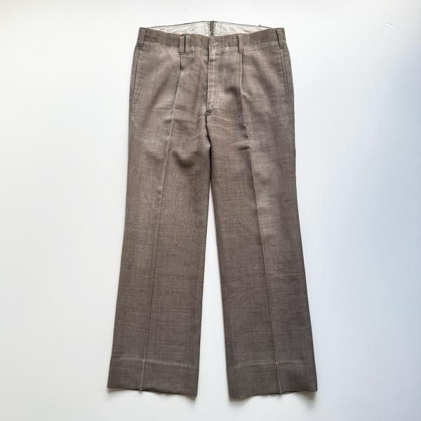 1970's UNKNOWNWOOL SLACKS SIZE ɽʥ (W32 L28.5) 