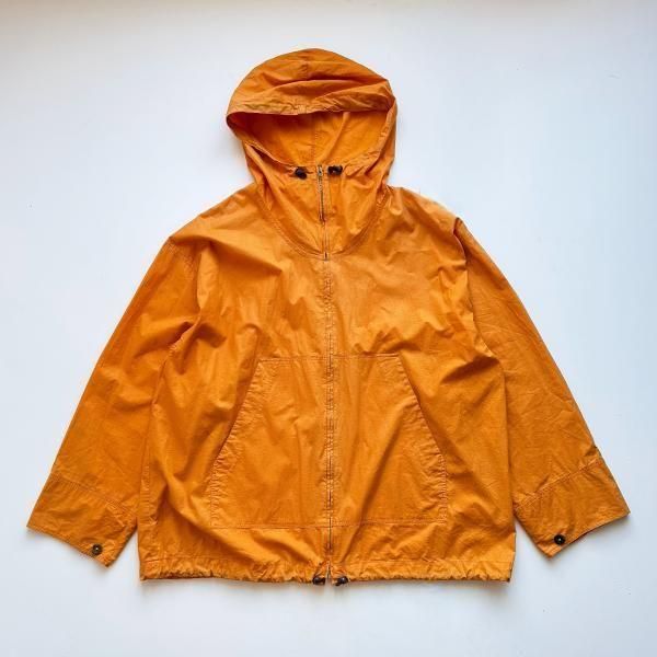 1990's UNKNOWN NYLON ZIPUP HOODIE YWLLOW SIZE ɽʥ(M〜L)