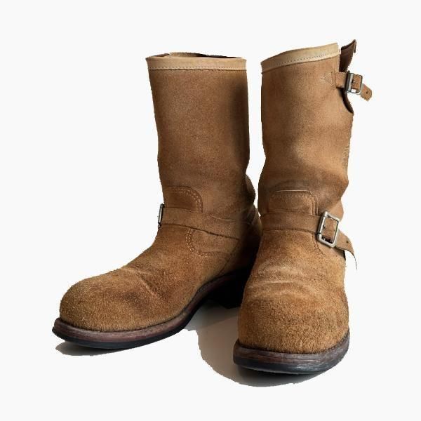 1990's��CHIPPEWA�� SUEDE ENGINEER BOOTS SIZE 9 D 27cm