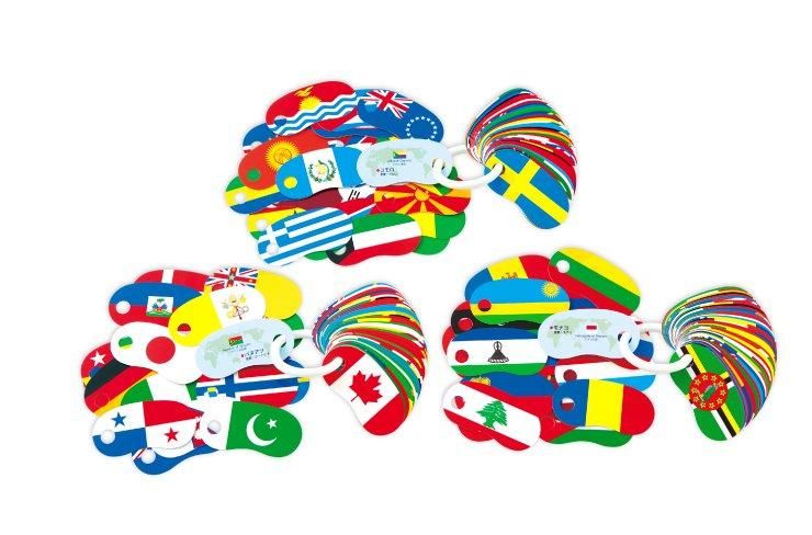 リングカード せかいじゅうの国旗 戸田デザイン