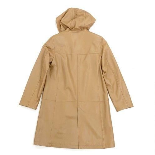 ラムスキンコート フード付き ラムスキン・フード付きコート | carcru online shop