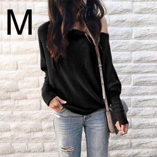 新品☆シンプルゆるトップス ブラック M