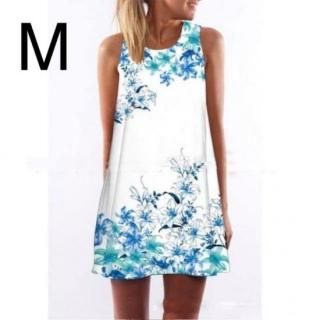 新品☆花柄キレイ♪ノースリ ワンピース M