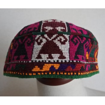 アフガニスタン　刺繍　部族の帽子　B