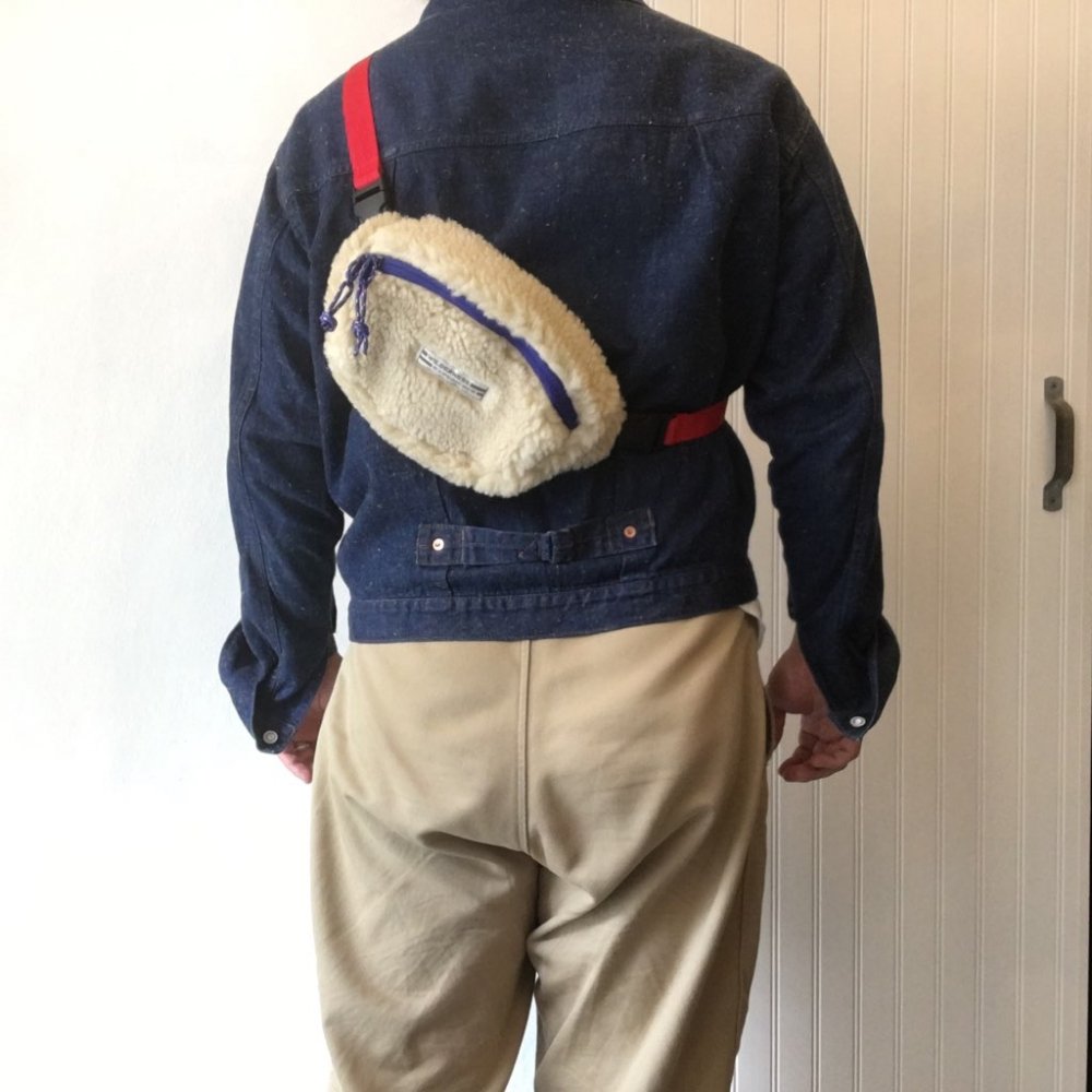 Beige cheap waist bag