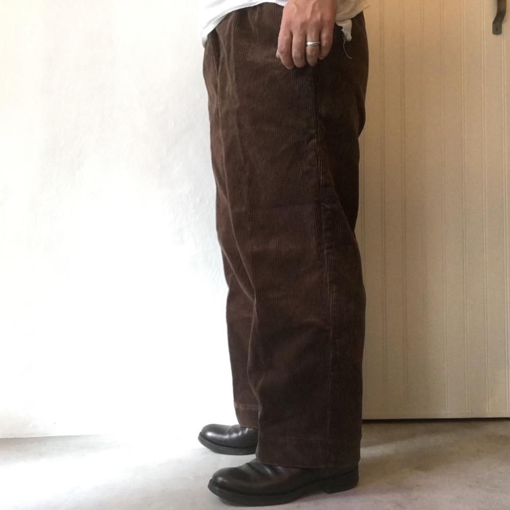 LENO ”Corduroy Trousers” BROWN - SIGNAL GARMENTS online store