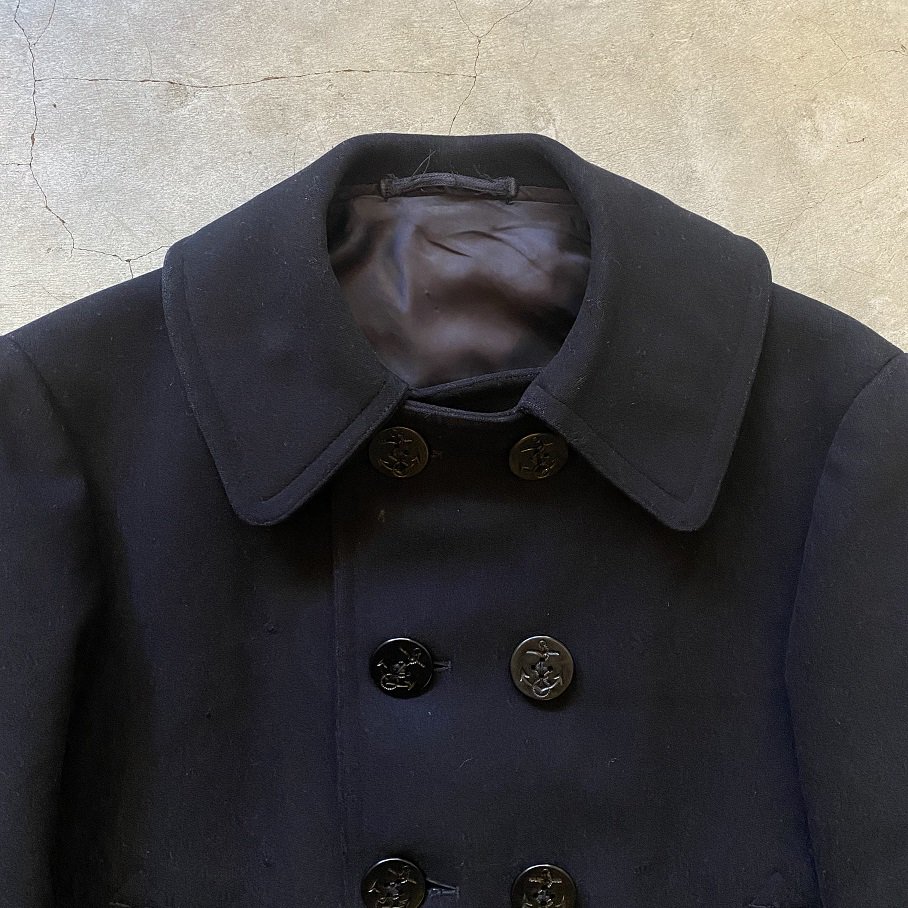 1940's VINTAGE U.S.NAVY ”10 Button Wool Pea Coat” - SIGNAL 