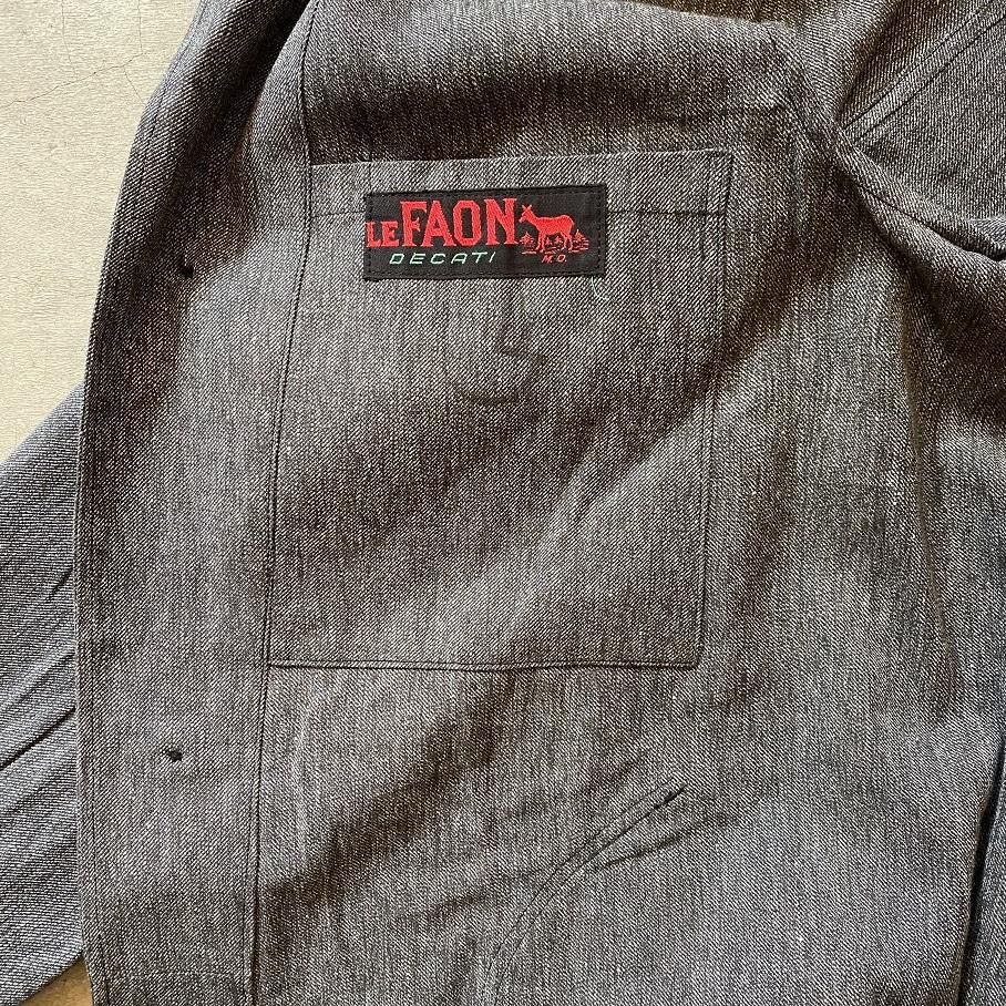 N.O.S. 1940's～1950's FRENCH BLACK CHAMBRAY ”ATELIER COAT