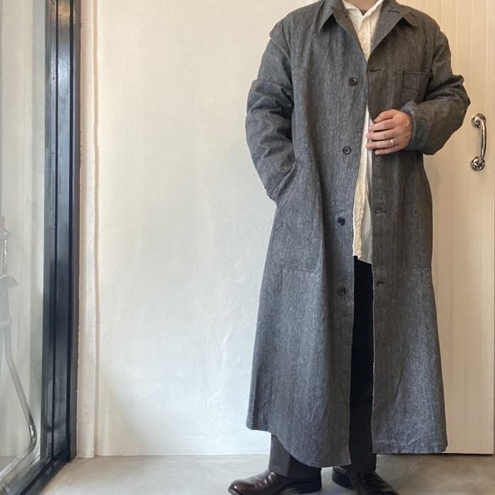 N.O.S. 1940's～1950's FRENCH BLACK CHAMBRAY ”ATELIER COAT