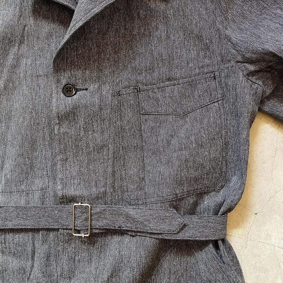 N.O.S. 1940's～1950's FRENCH BLACK CHAMBRAY ”ATELIER COAT