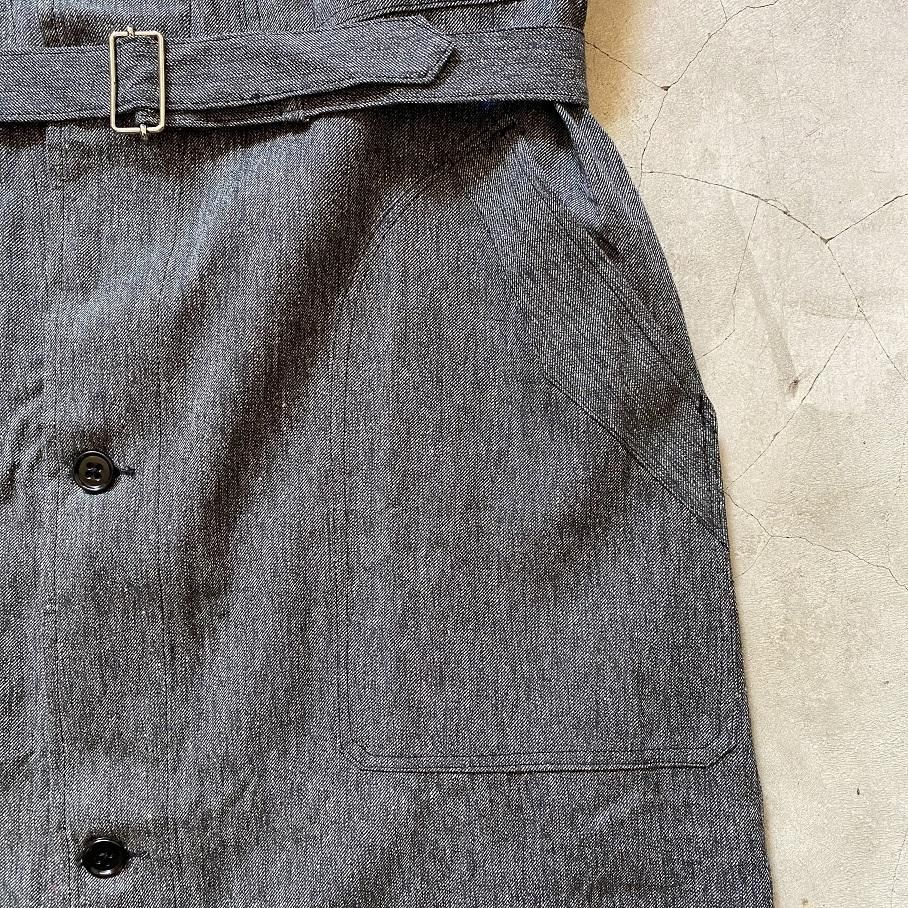 N.O.S. 1940's～1950's FRENCH BLACK CHAMBRAY ”ATELIER COAT