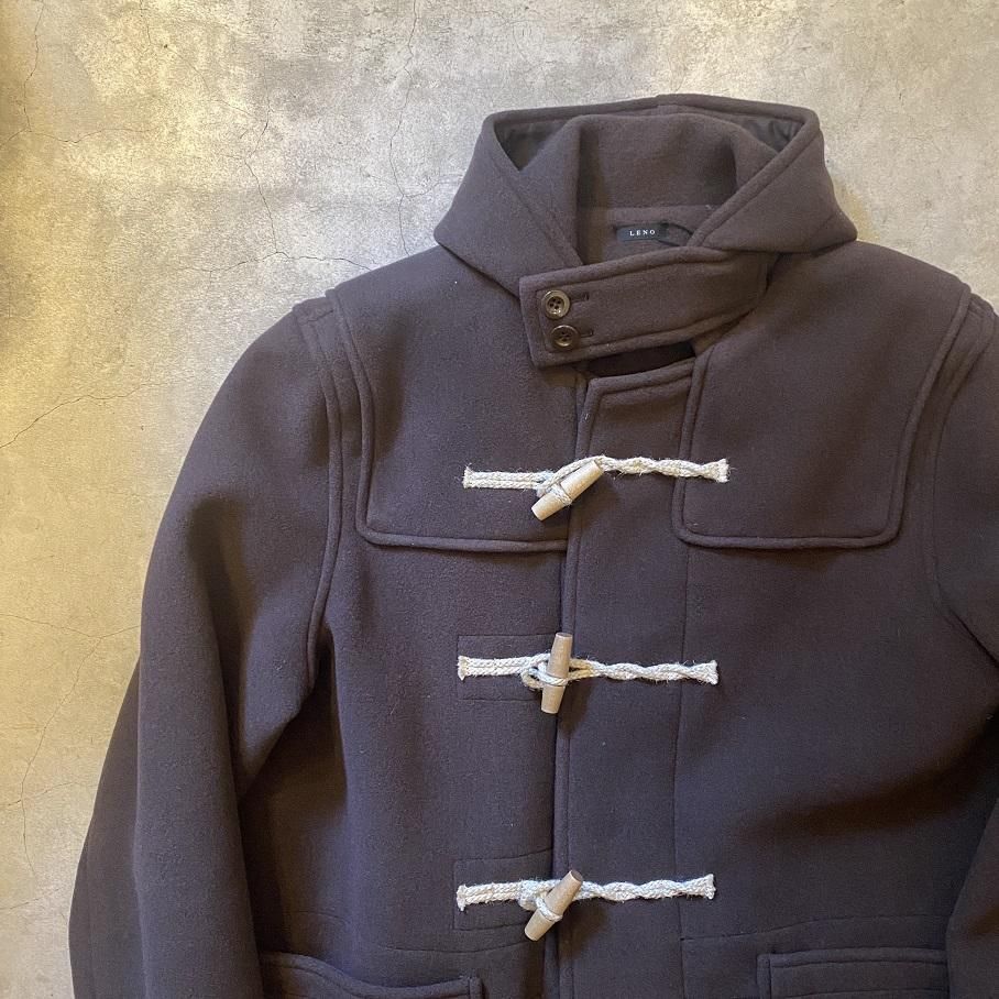 LENO CASHMERE DUFFLE COAT BROWN SIZE 2