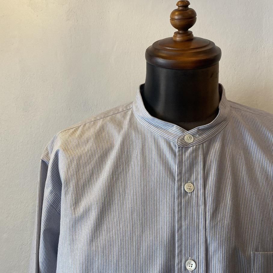 LENO◆BAND COLLAR SHIRT/長袖シャツ/2/コットン/PNK/H2101-SH002// LENO / BAND COLLAR SHIRT / Long sleeve shirt / 2 / Cotton