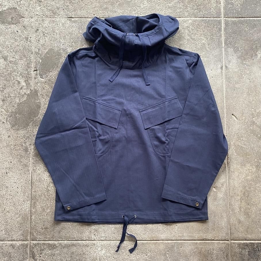 ジャケット・アウター HAWKWOOD FOWLER SMOCK HAWKWOOD MERCANTILE ”GUNNERS SMOCK” COTTON HBT WHITE | SIGNAL GARMENTS