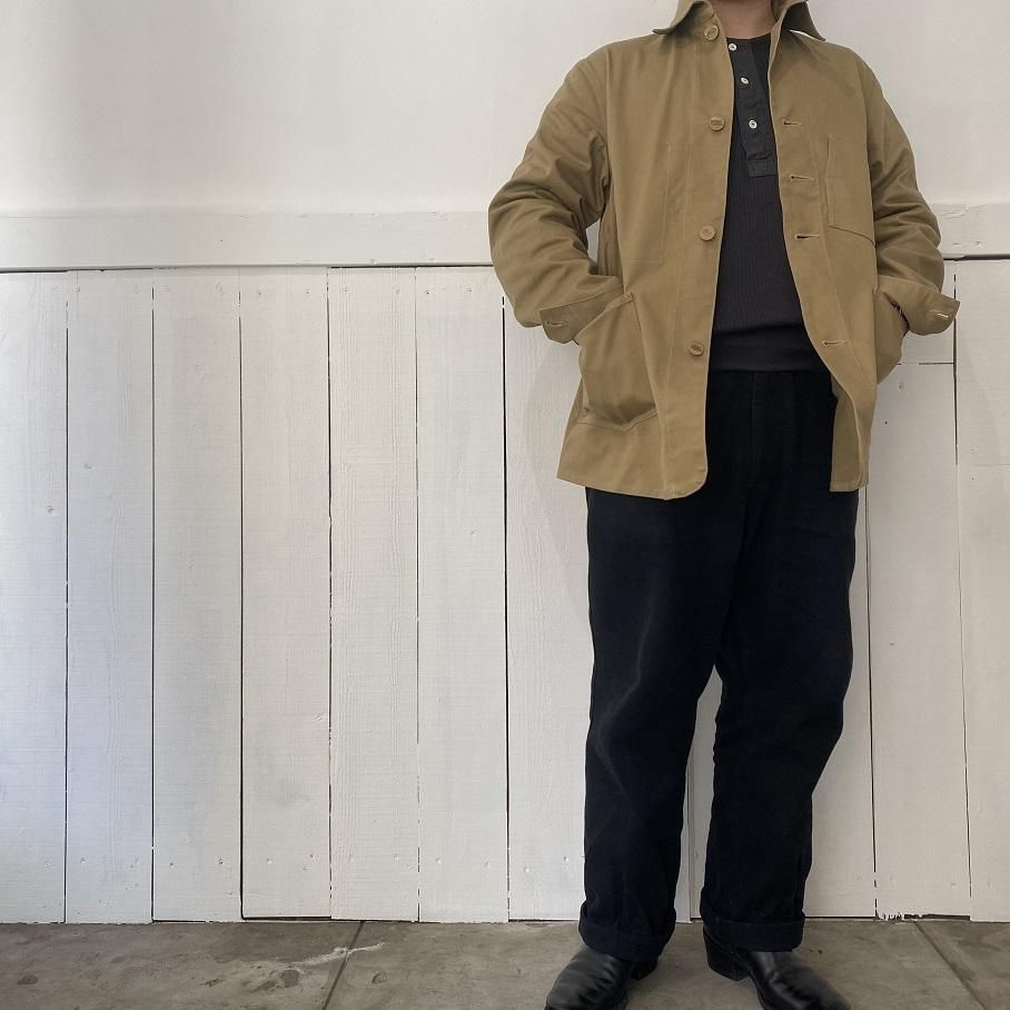 ジャケット・アウター SIGNAL GARMENTS BROWN DENIM COVERALL Tellason Coverall Jacket Garment Dyed Denim British Tan
