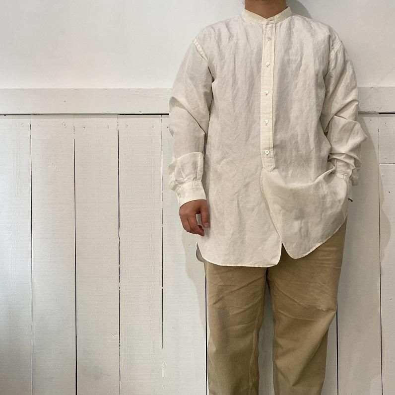 LENO◆BAND COLLAR SHIRT/長袖シャツ/2/コットン/PNK/H2101-SH002// LENO / BAND COLLAR SHIRT / Long sleeve shirt / 2 / Cotton
