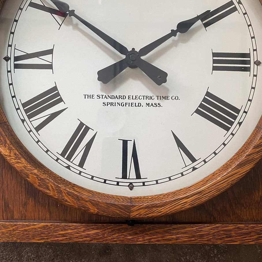 ANTIQUE 1920's THE STANDARD ELECTRIC TIME Co. 