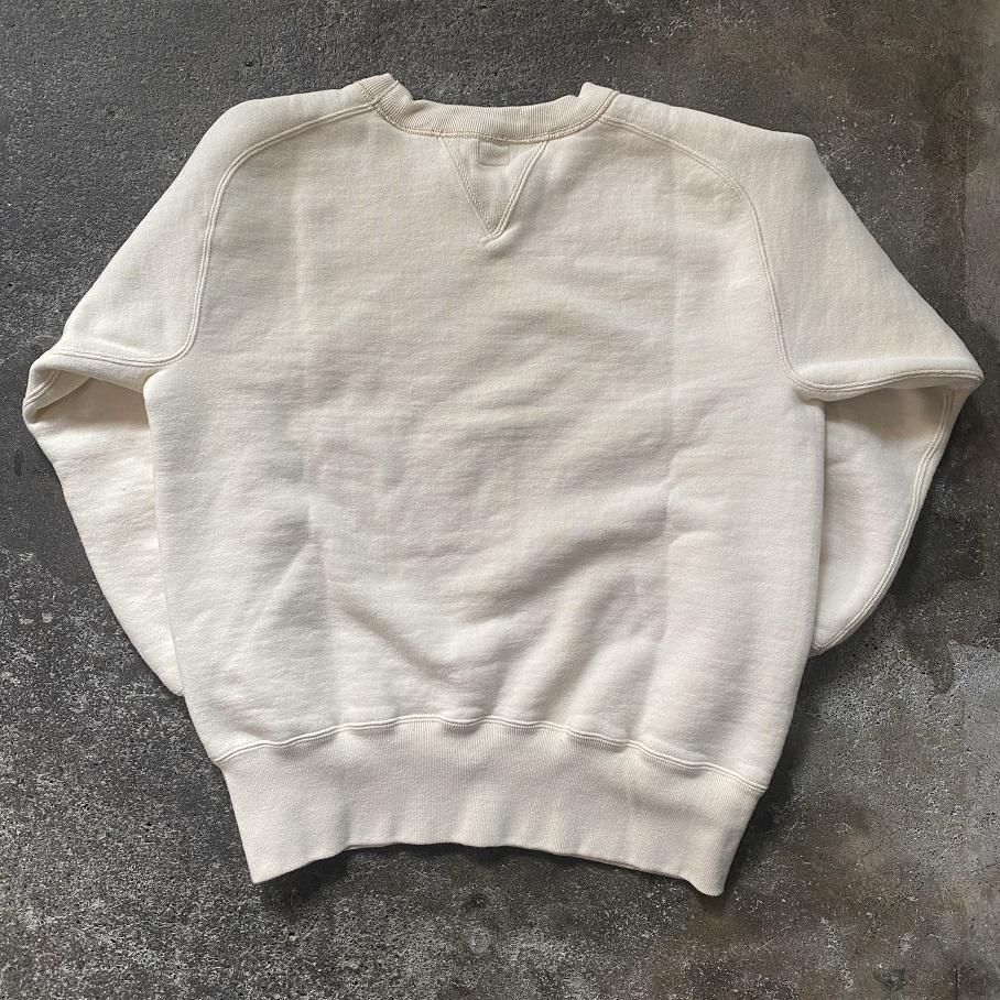 FULL BACK “1940's STYLE Double V Freedom Sleeve Sweat” NATURAL