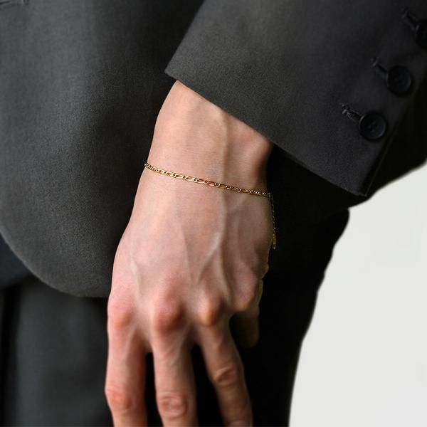 GOLD FIGARO CHAIN BRACELET ゴールドフィガロチェーン