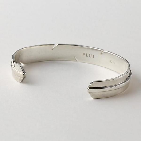 【美品】CULTURAL FLUI バングル NARROW FEATHER BANGLE ナローフェザーバングル FLUI フルイ