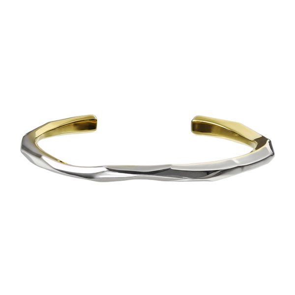 RANDOM CUT INSIDE GOLD BANGLE ランダムカットインサイドゴールドバングル FLUI フルイ