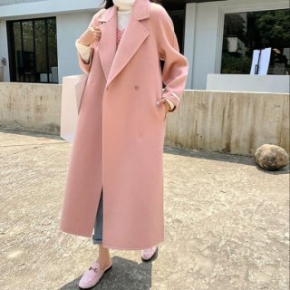 Simple long coat/2color