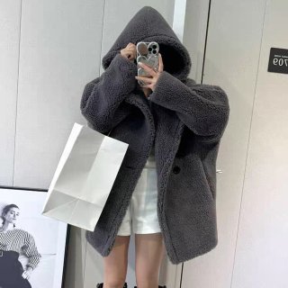 Boa short hoodie coat