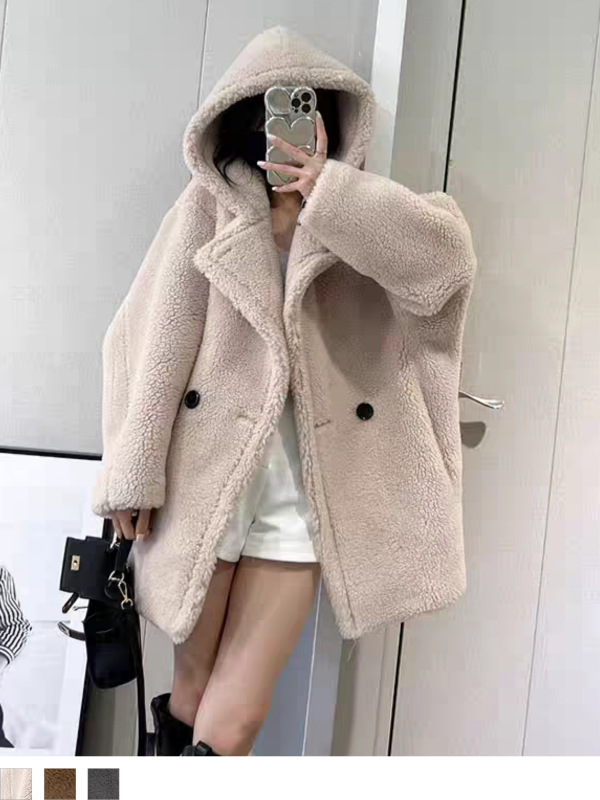 Boa short hoodie coat