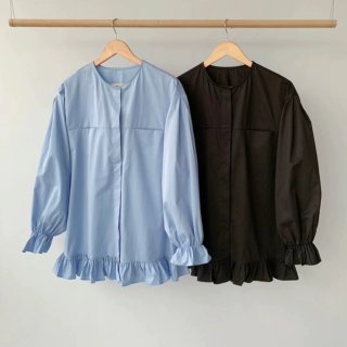 Frill tunic shirts