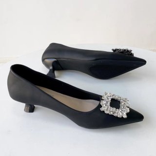 Bijoux satin heels