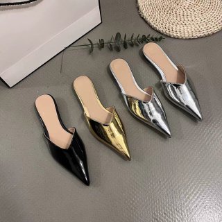 Simple pointed toe mules