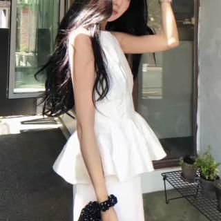 Peplum tank top